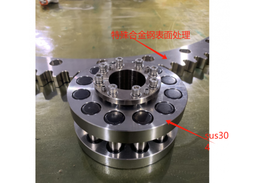 RGD齒圈齒輪是全SUS304不銹鋼材質(zhì)還是其他材質(zhì)？特殊合金鋼表面處理會生銹嗎？硬度多少？